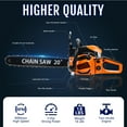thumbnail image 4 of 58CC Gas Chainsaw 20 Inch, Powerful 2-Stroke Petrol Top Handle Chain Saw, Heavy Duty Gas Powered Chainsaw for Tree Cutting, Wood Trimming, Firewood, 4 of 8