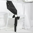 thumbnail image 5 of BalsaCircle 5 Black Accordion Crinkle Taffeta Chair Sashes Wedding Party, 5 of 8
