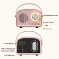 thumbnail image 2 of TOPRenddon Bluetooth Speaker, Retro Bluetooth Speaker Mini Wireless Speaker With Riching Bass In Clear Stereo Sound Portable Speaker Support FM, USB Drive, SD Card, AUX, 2 of 9