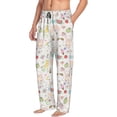 thumbnail image 6 of Naloa Summer Rabbit Pajama Pants Men, PJ Bottoms, Sleep & Lounge Pants-Large, 6 of 6
