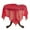 Red, variant on Fennco Styles Flocked Dot Design Organza Table Topper - One Piece - 10 Colors - 54" Square (Red)