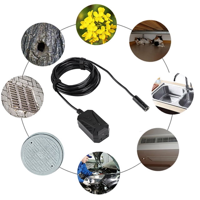 Camera Ultra Clear WiFi Auto 5MP Mobile Phone Endoscope with Waterproof Lens for IOS