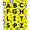 Yellow, Pattern 2, variant on ODIKA 8'x10' Machine Washable Non-Slip Area Rug, Early Learning ABC Surface with Playful Character Font Design High Traffic Rug, Pink, 695632