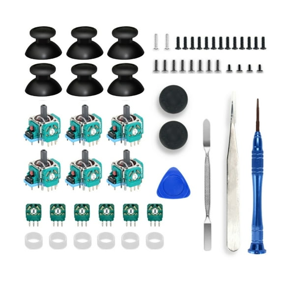 Analog 3D Joysticks Replacement for PS5 Controller, Joysticks Part with Repair Screwdriver Kit for PS5 Controller