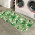 thumbnail image 6 of Kitchen Rugs and Mats,Green Palm Leaves Summer Tropical Plants 2 Piece Anti Fatigue Area Runner Rug Set Comfort Standing Floor Mat,Watercolor Botanical Non Slip Absorbent Doormats for Laundry, 6 of 6