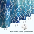 thumbnail image 6 of Blue White Tie Dye Cracked Pattern Shower Curtain 36"x72" ,Bathroom Decorative Shower Curtains Set with 12 Hooks,Modern Waterproof Washable Shower Curtain, 6 of 6