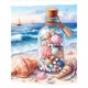 thumbnail image 1 of 5D DIY Parcial Especial en Forma Taladro Diamante Pintura Seashell Kit 30x40cm, 1 of 9