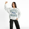 thumbnail image 4 of Women's Gameday Couture  Arctic Camo Seattle Seahawks Whiteout Oversized Premium Fleece Sweatshirt, 4 of 5
