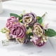 thumbnail image 1 of Jarrón de flores artificiales para decoración del hogar, accesorios para álbum de recortes de boda, caja de dulces de peonía, arreglo de ramo de rosas de seda navideña, 1 of 4