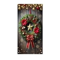 thumbnail image 7 of Ouuluon Festive Christmas Door Cover, 35x71 inch Holiday Curtain for Front Door Wall Party Decoration, 7 of 7