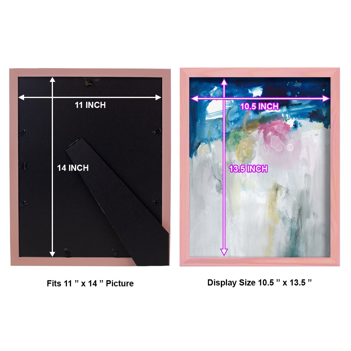 Rising I - Framed Print w/glass - Sunset Pink