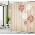 thumbnail image 4 of Ambesonne Art Shower Curtain, Fantasy Bridal Garden Spring, 69"Wx75"L, Beige Ivory, 4 of 4