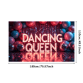 thumbnail image 7 of LUUFILx Dancing Queen Themed Party Celebration Banner Sparkling Stage Backdrop Decorations Disco Ball Fun Event Supplies Photo Background Balloon Decor, 7 of 7