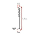 thumbnail image 4 of tredstone 50 Pieces Bass Guitar Pickup Screws Nickel for PB JB P90 Pickup, 4 of 8