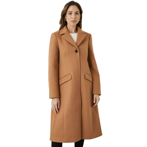 Principles Womens Single-Breasted Tailored Coat