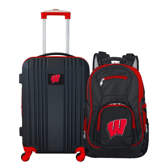 NCAA Wisconsin Badgers 2-Piece Luggage and Backpack Set