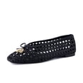 thumbnail image 3 of Cushionaire Witty Hand Woven Ballet Flats for Women, Comfortable Pointed Toe Flat Shoes with Bow Detail and Memory Foam, 3 of 22