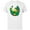 White, variant on Barney Lucky Horseshoe St. Patrick's Day - Short Sleeve Cotton T-Shirt for Adults - Customized-Charcoal