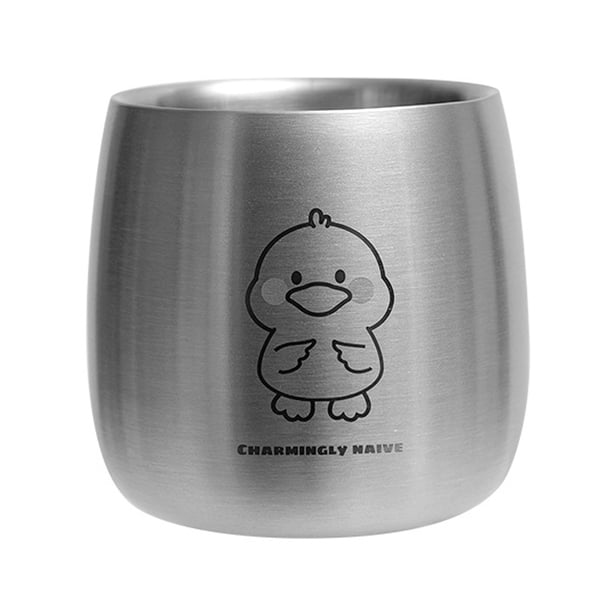 Injueey Vasos de acero inoxidable Zak para niños, resistentes a la oxidación y duraderos, ideales para fiestas en la piscina y senderismo. Mostrada tipo+4