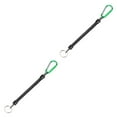 thumbnail image 3 of kurtrusly 2pcs Carabiner Anti -Lost Rope sub -Plier Control Fish Buckle Rope Strong Pull Lanyard 6 Color green 2Set, 3 of 6
