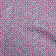 oneOone Cotton Flex Pink Fabric Block Fabric For Sewing Printed Craft Fabric By The Yard 40 Inch Wide-MK