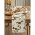 thumbnail image 3 of Farmhouse Birds Table Runner 90 Inches Long,Green Country Leaves Flowers Vintage Plants Cotton Linen Table Runners Dresser Scarves,Fabric Tabletop Scarf Furniture Cover for Home Dinner Party 13"x90", 3 of 9