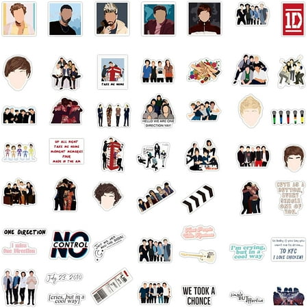 52pcs one direction stickers one direction waterproof vinyl stickers decals for laptop water bottle bumper luggage walmart canada