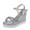 Silver, variant on WIZUTIZ Flat Sandals for Women Dress Sandals for Women Soft Comfort Stretchy Tassel Sandals Buckle Round Toe Shoes Mid Heel (2"-3") Medium Solid Sandals for Older Women Weekend Free Shipping Gold