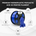 thumbnail image 3 of WYZworks PLA 1.75mm [ TRANSLUCENT BLUE ] Premium Thermoplastic Polylactic Acid 3D Printer Filament - Dimensional Accuracy +/- 0.05mm 1kg/2.2lb + [ Multiple Color Options Available ], 3 of 8