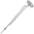 thumbnail image 3 of HLONK Miniature Flute Model  Copper ABS Material  Silver  6 Inch  Musical Collectible, 3 of 8