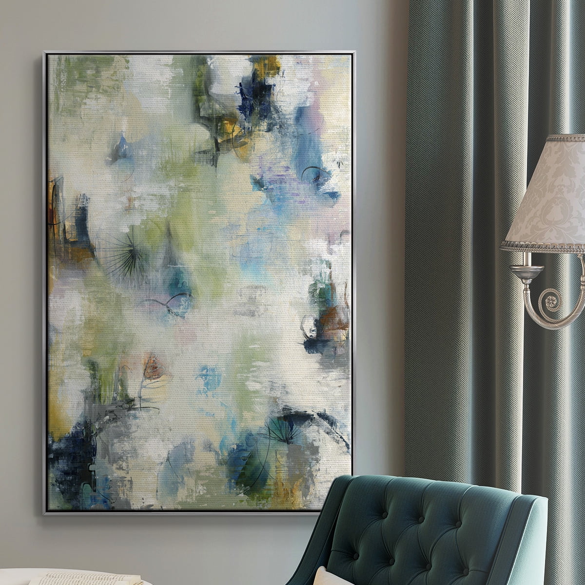 Making Magic Framed Premium Gallery Wrapped Canvas - Ready to Hang - 25 x 37 - Silver Floating Frame