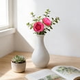 thumbnail image 5 of Cotton Cloth Round Peony Single Simulated Flower,Artificial Round Peony Flower Heads Flower Buds for Wedding Flower Wall & Arrangement,Bridal Bouquets, Table Centerpieces, Parties,(Hot Pink,), 5 of 9