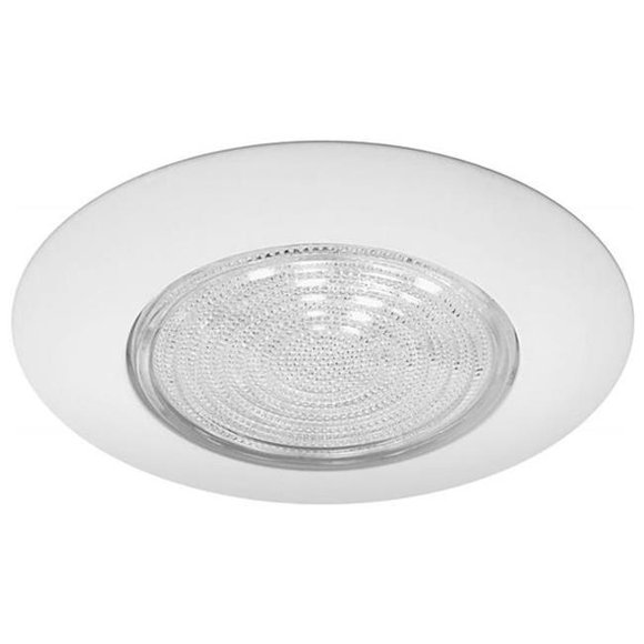 Nicor Lighting 17572 Fresnel Light Fixture Round Downlight Trim - White