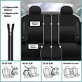 thumbnail image 3 of FH Group Trendy Elegance 3D Air Mesh Seat Covers Fit For Car Truck SUV Van - Rear Bench, 3 of 4