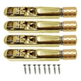 thumbnail image 1 of Xuanheng Headless Electric Guitar Bridge & Tailpiece Set Single Saddle Metal Spare Parts Guitar Parts Guitars Modification Accessories golden 4strings, 1 of 8