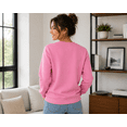 thumbnail image 4 of Hangout Unisex Plain Crewneck Sweatshirt for Men and Women Colour Pink Size 2XL, 4 of 6