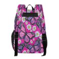 thumbnail image 3 of Large Clear PVC Backpack Heavy Duty See Through Backpack for Adults Work Travel, Butterfly Daisy Printed 12L, 3 of 8
