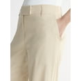 thumbnail image 2 of Scoop Women's Plus Tailored Linen Blend Wide Leg Pants, 32" Inseam, Sizes 14W-28W, 2 of 5