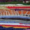 thumbnail image 5 of Rugsotic Carpets Hand Woven Flat Weave Kilim Cotton Eco-Friendly Area Rugs-3'X5', Rectangle, Multicolor, Contemporary, Low Pile Handmade Rugs For Living Room, Bed Room (Dc0145), 5 of 6