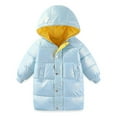 thumbnail image 2 of Esaierr Girls Boys Mid-Length down Jacket for Kids Baby,Toddler Warm Winter Coat, Mediun Length Warm Snowsuit Outwear 3-10T Little Girls Boys Thickened Outer, 2 of 7