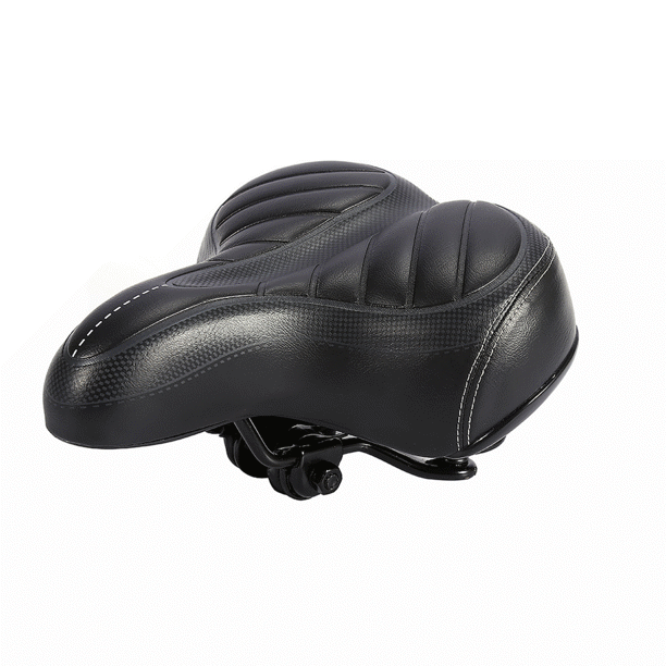 AUNMAS Bicycle Saddle Seat Comfort Padded Bike Seat Wide Big Bum Sprung