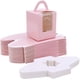 thumbnail image 1 of Caja para magdalenas, 30 piezas de color rosa, contenedor individual para cajas de magdalenas, caja de regalo de papel portátil para muffins con asa de ventana para bodas, fiestas de cumpleaños, caja de refrigerios rosa ER, 1 of 5