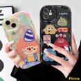 thumbnail image 2 of Para Samsung A12 A14 A21s A04s A51 A50 A50s A11 A13 A23 A04 A30s A24 A03s A10s A32 A03 A52 A30 A20s A52s A31 A20 A02s De Dibujos Animados Little Monster Funny Clown 3D Ond Curved Edge Case, 2 of 3