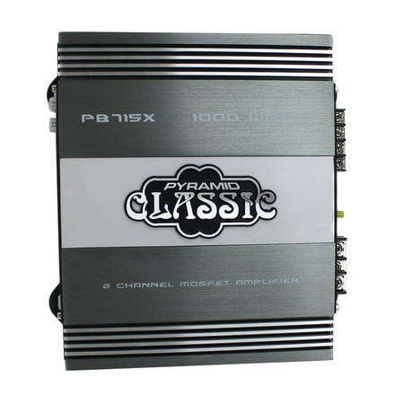 Pyramid 1000 Watts 2 Channel Bridgeable Car Amplifier