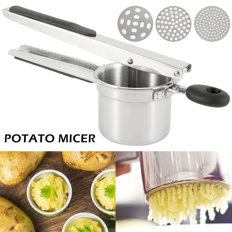Potato Masher Manual Melon Fruit Mud Stainless Steel Pusher Mashing