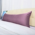 thumbnail image 6 of Unique Bargains Luxury Silky Satin Body Pillow Case Mauve 20" x 60", 6 of 8