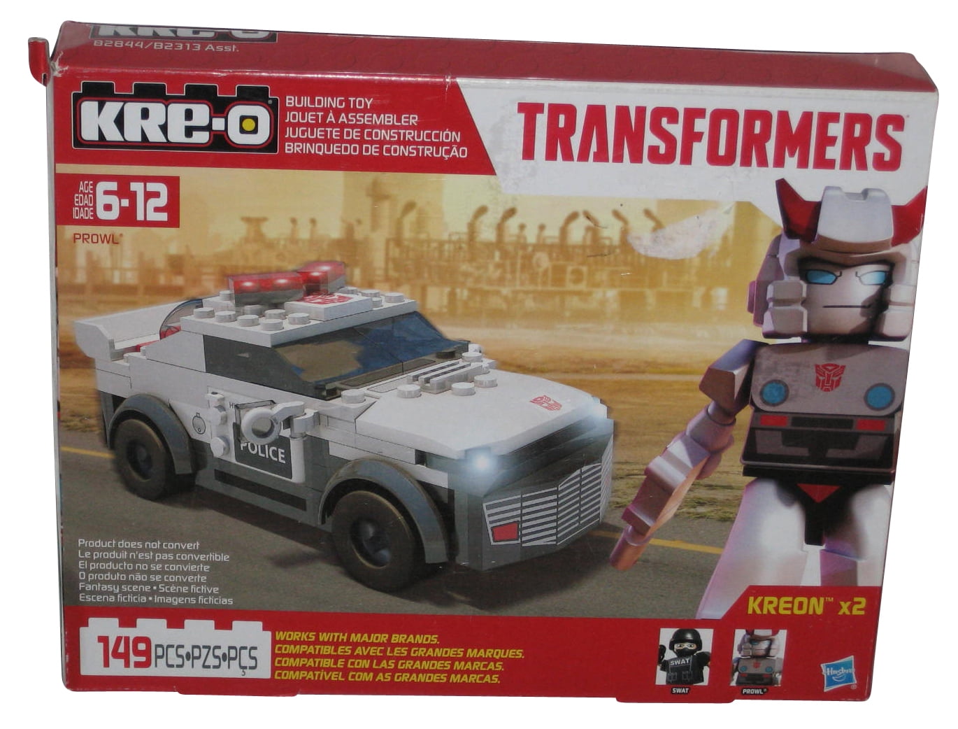 PROWL 149 pieces includes 2 Kreons Transformers Kre-o Building Toy Hasbro 2015 
