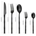 thumbnail image 3 of 5 Pcs Stainless Steel Cutlery Set, Solid Round Handle Knife Fork Spoon, Hotel High-Grade Tableware, Ergonomic Design, Easy to Clean, for Family Meal, Small Gatherings, 3 of 6
