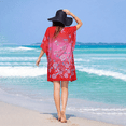 thumbnail image 2 of Kaftan Dress - Caftans for Women - Women's Caftans Available in One Size to Fit US 4,6,8 and 10 (159 Red), 2 of 5