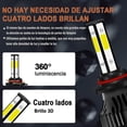 thumbnail image 2 of Bombillas LED YONGSHENG para Ram 1500 2500 3500 2011-2018 luces bajas y altas H11 9005 + kit de bombillas antiniebla 9145, 2 of 4